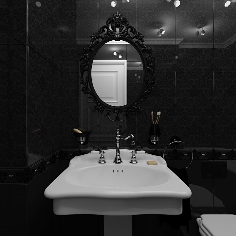 Vintage Classic Bathroom - Valentino in black