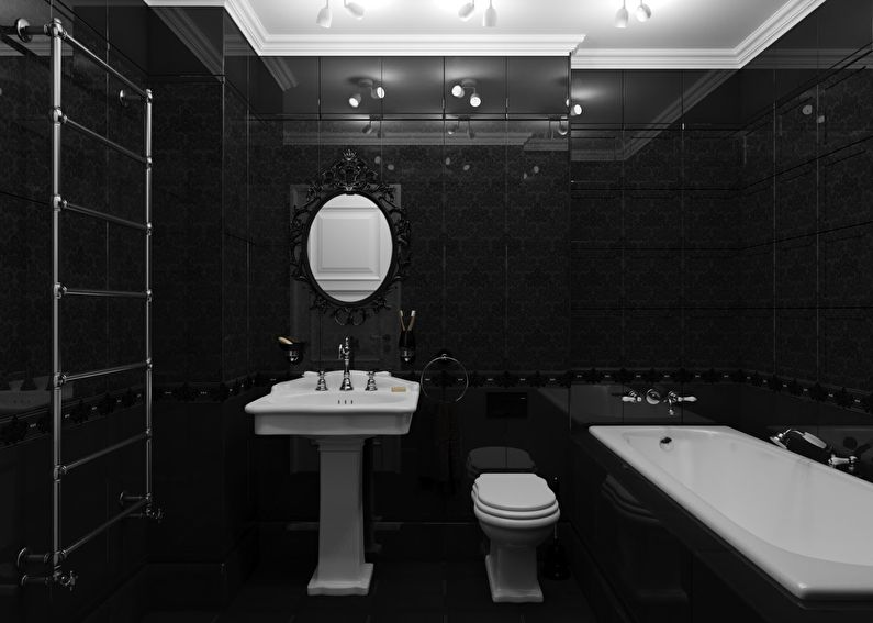 Baño Valentino en negro