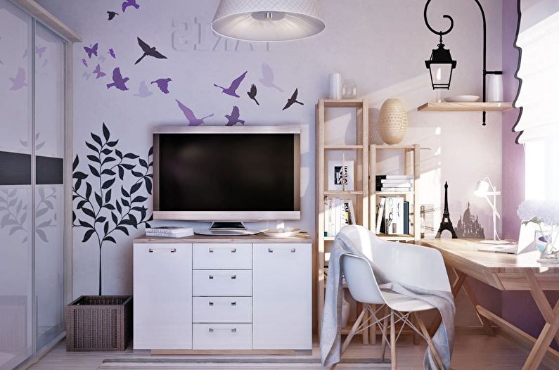 Saló Scandinavian Lilac - Interiorisme