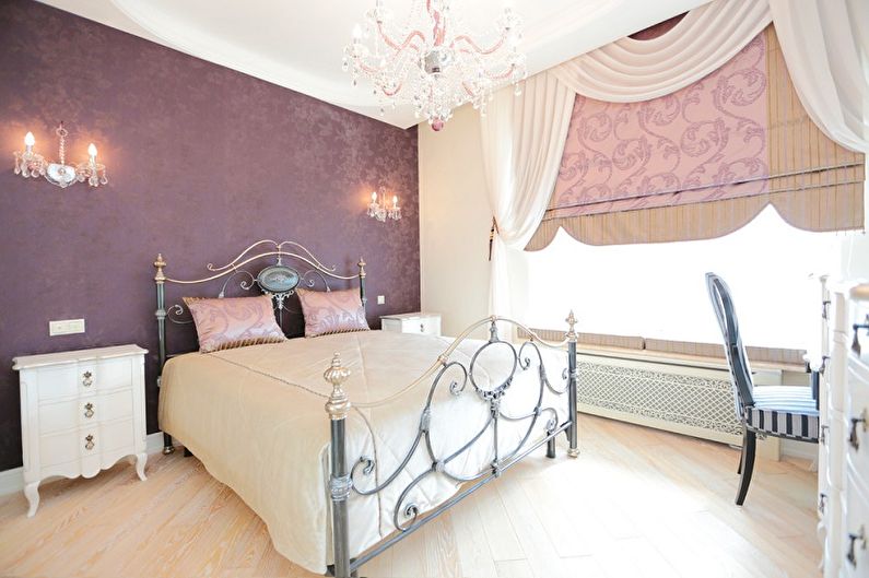 Lilac with beige - The combination of colors in the interior