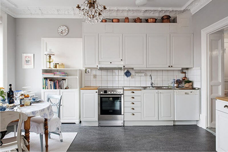 Witte keuken 20 m² - Interieur ontwerp