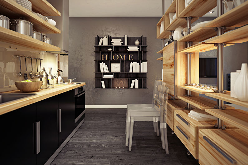 Cucina design 20 mq - Decorazioni e tessuti