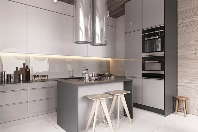 Design d'intérieur de cuisine 20 m2 - photo