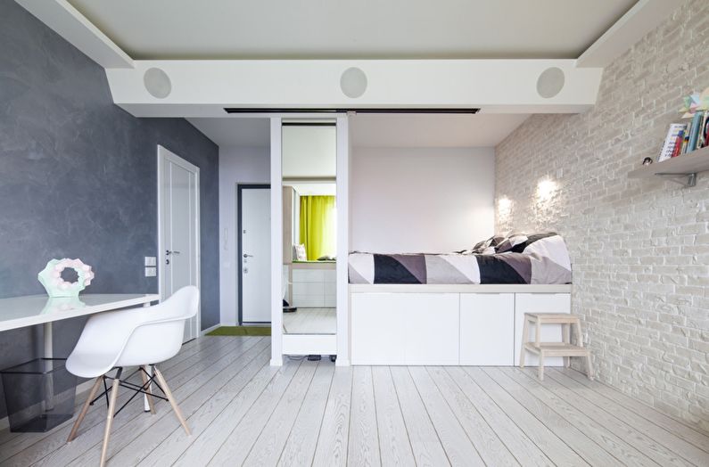 Schlafzimmer-Design im skandinavischen Stil - Wanddekoration