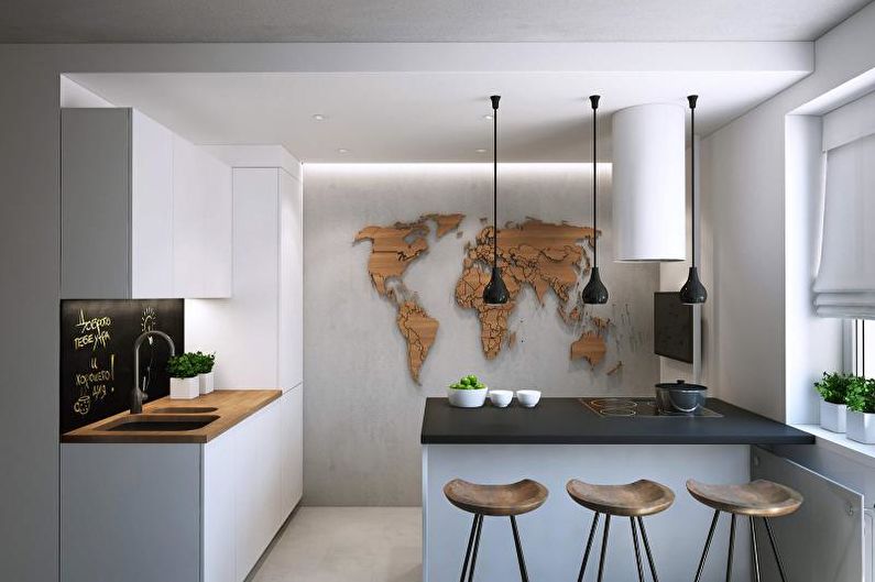 Cozinha 14 m² em estilo moderno - Design de Interiores