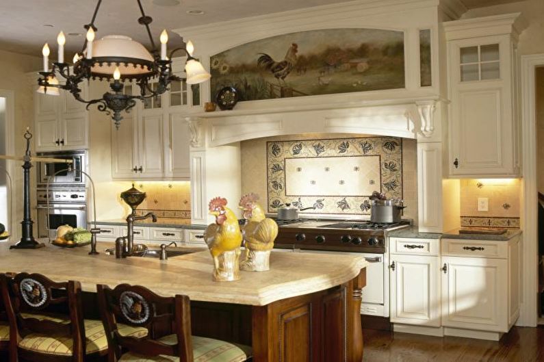 Kitchen 14 sq.m. in country style - Interior Design