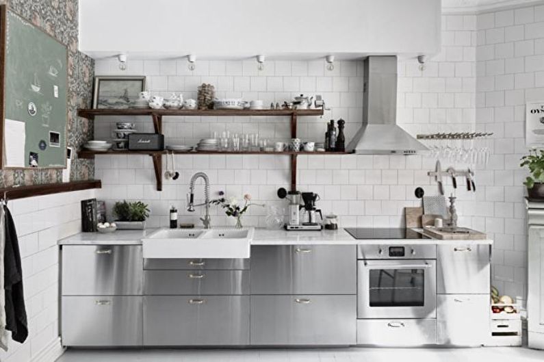 Het interieur van de keuken is 14 m². - Foto