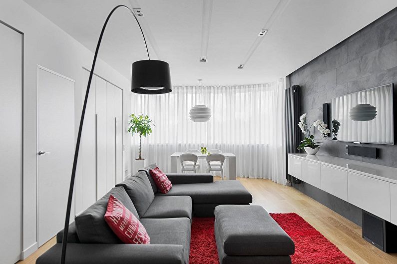 Narrow Living Room Design Features