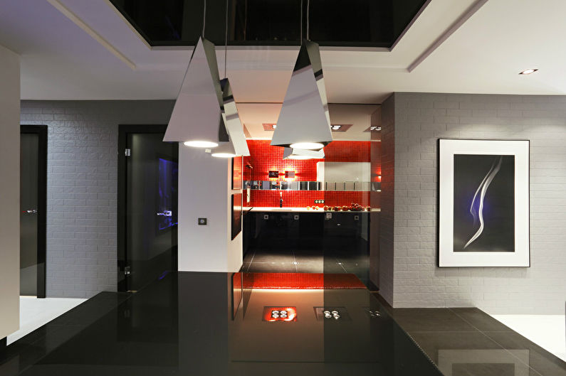 Red on Black Apartment - الصورة 5