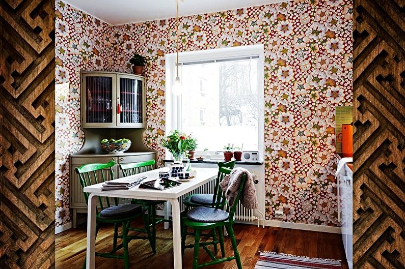 Wallpaper for the kitchen - photo