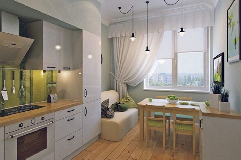 Design de interiores de cozinhas 3 por 4 metros - foto