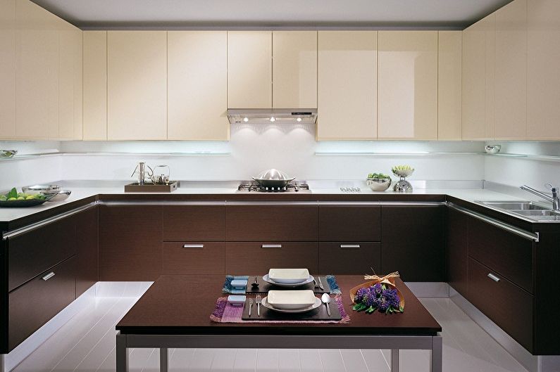 Design de interiores de cozinhas 3 por 4 metros - foto