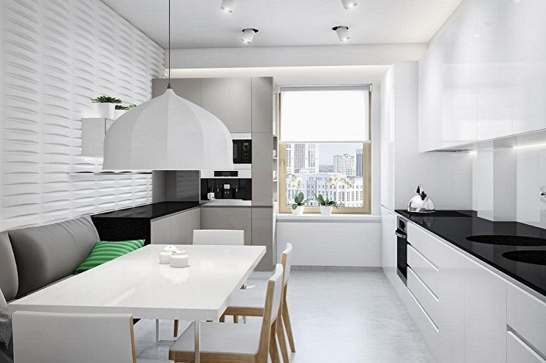 Design de interiores de cozinhas 3 por 4 metros - foto