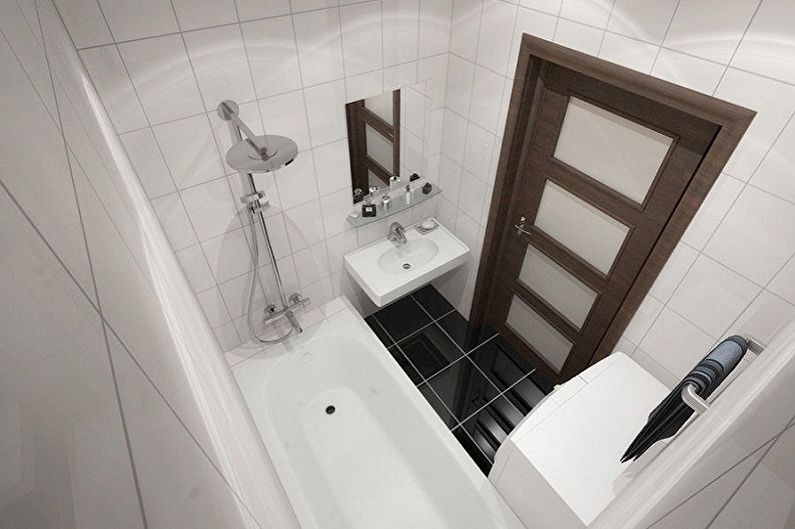 Aménagement intérieur d'une salle de bain de 3 m² - photo