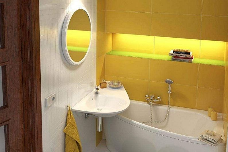 Diseño interior de un baño de 3 m2. - Foto