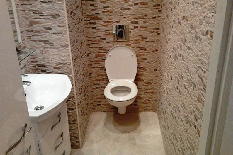 Material for wall decoration in the toilet - PVC and MDF panels