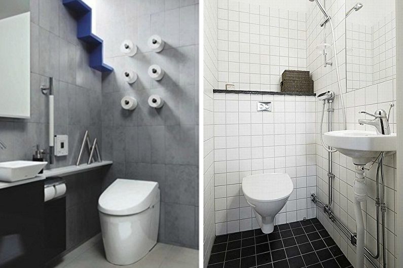 Interieurontwerp van het toilet in Chroesjtsjov - foto