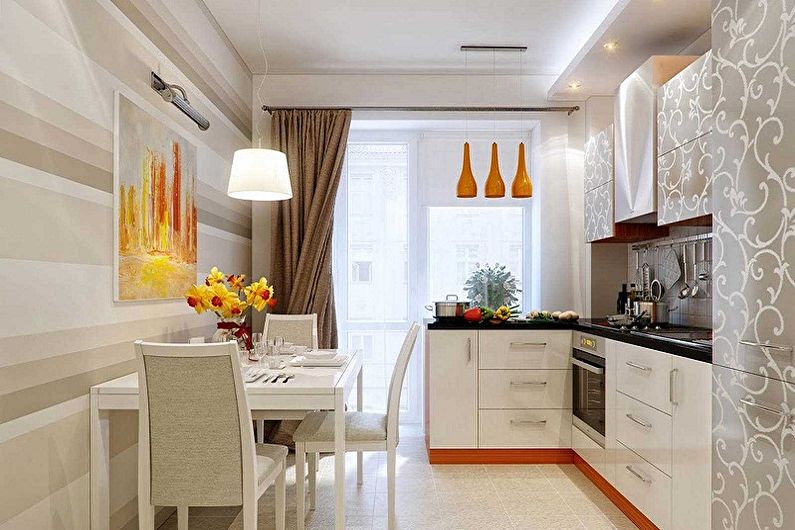 Design de cozinha 3 por 3 metros - Iluminação e decoração