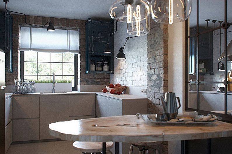 Design de interiores de cozinhas 3 por 3 metros - foto