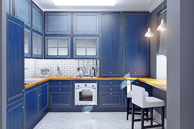 Diseño de interiores de cocina de 3 por 3 metros - foto