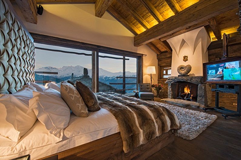 Attic Chalet Bedroom - Interiørdesign