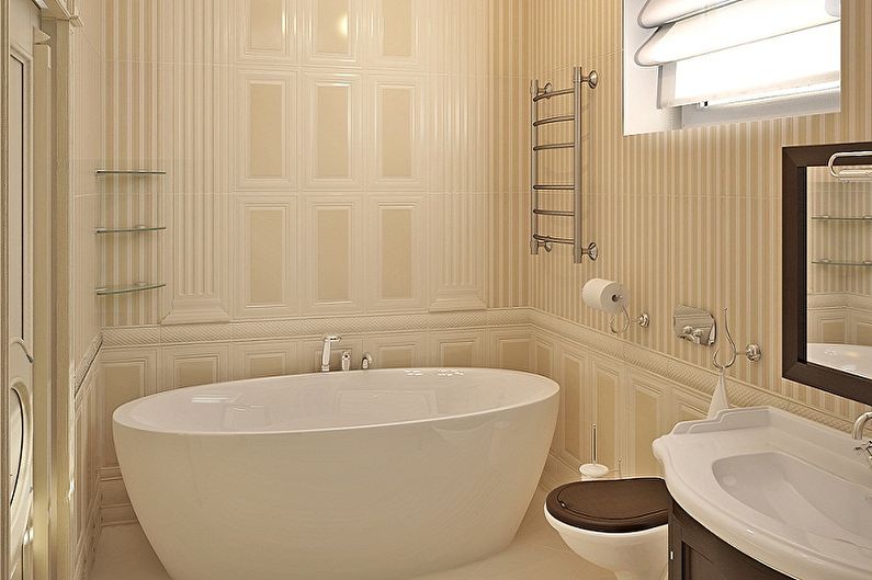 Bathroom 5 sq.m. in classical style - Interior Design