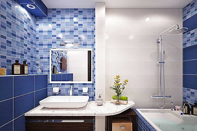 Diseño interior de un baño de 5 m2. - Foto