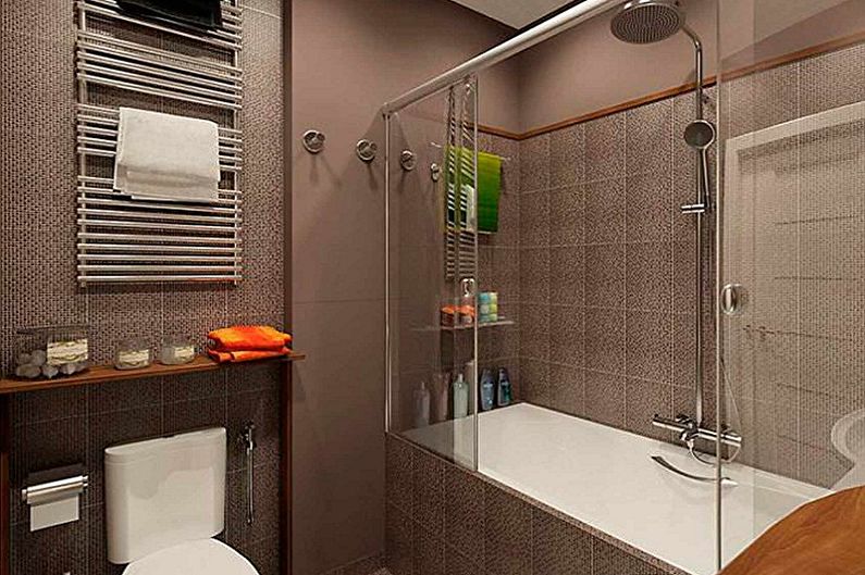 Aménagement intérieur d'une salle de bain de 5 m² - photo