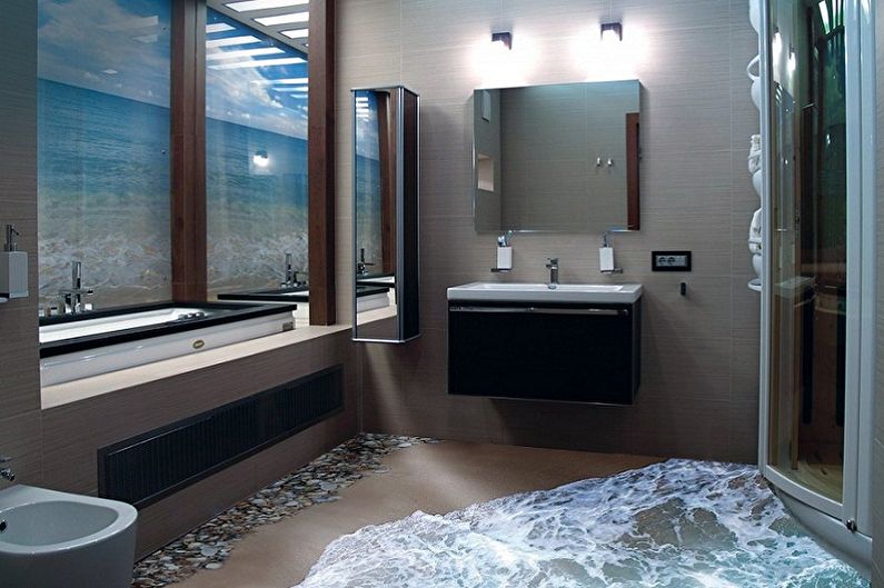 Aménagement intérieur d'une salle de bain de 6 m² - photo