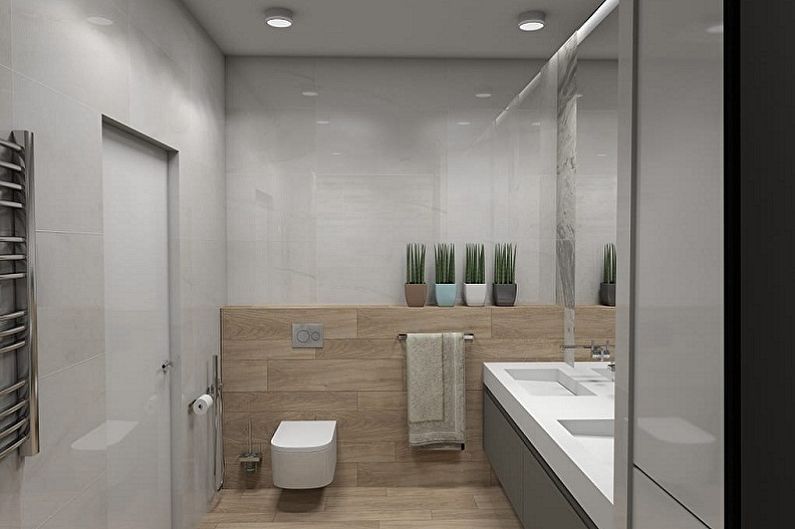 Aménagement intérieur d'une salle de bain de 6 m² - photo