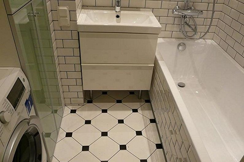 Diseño de baño pequeño - Acabado del piso