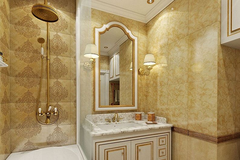 Pequeño baño de estilo clásico - Diseño de interiores