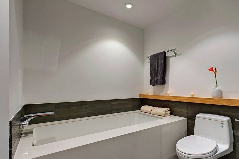 Diseño interior de un baño pequeño - foto