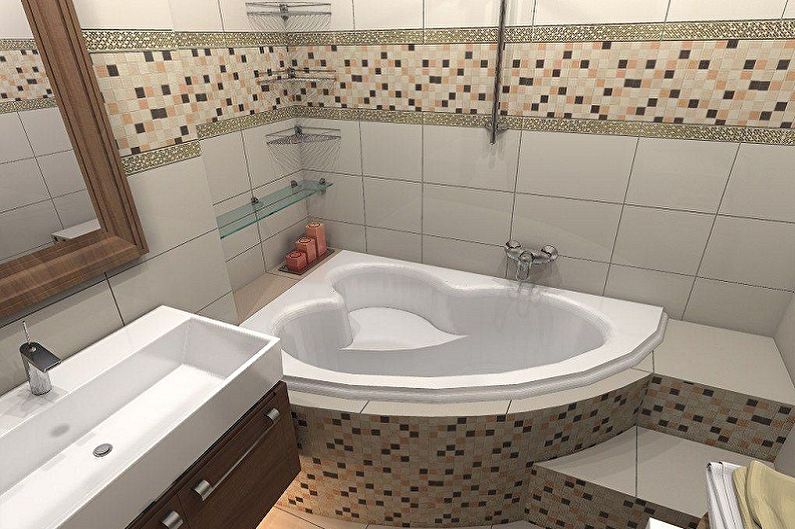 Aménagement intérieur d'une petite salle de bain - photo