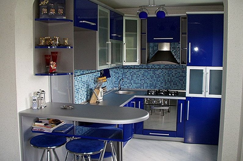 Apron dapur mosaik - foto