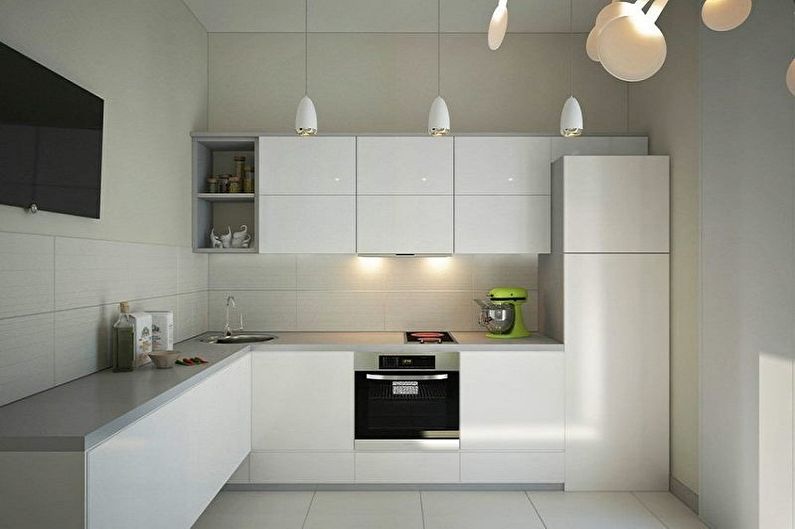 Cozinha 4 m² no estilo do minimalismo - Design de Interiores