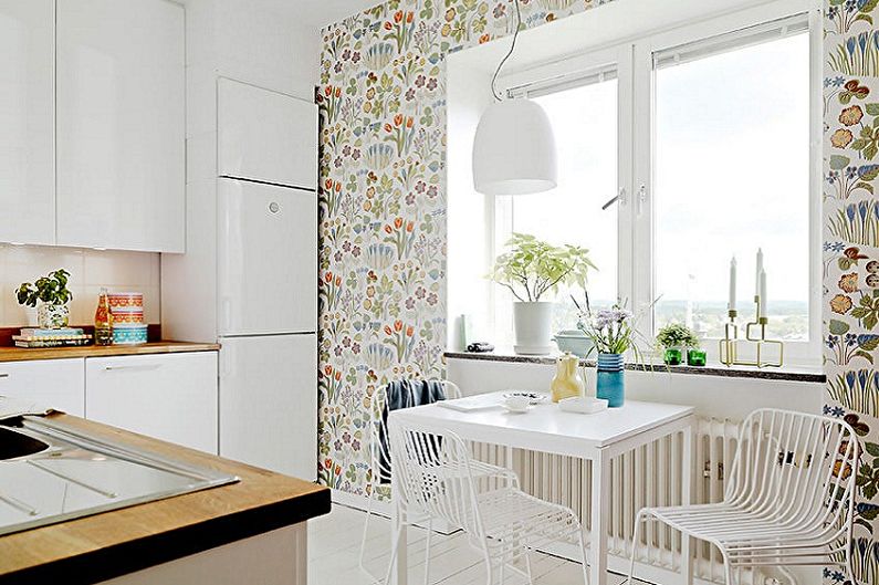 Kitchen interior design 4 sq.m. - Photo