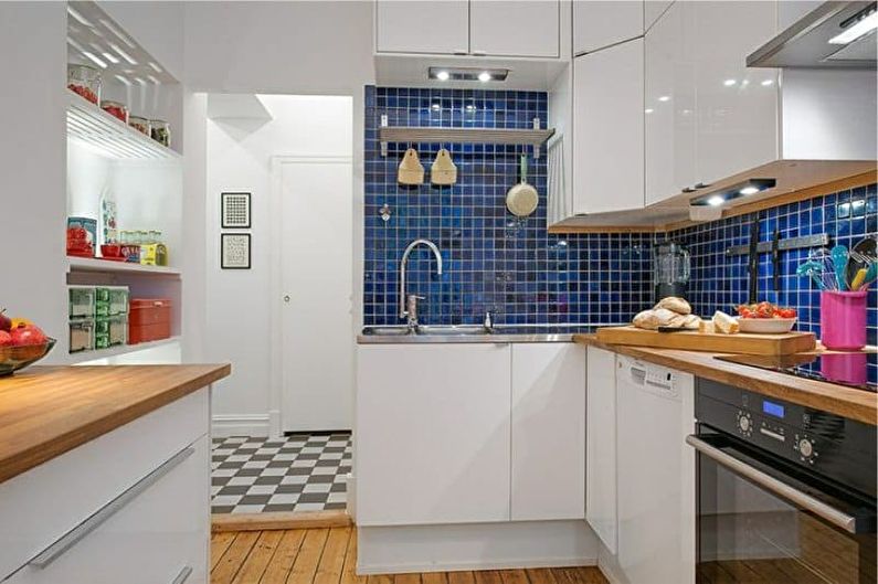 Diseño de interiores de cocina 4 m2. - Foto