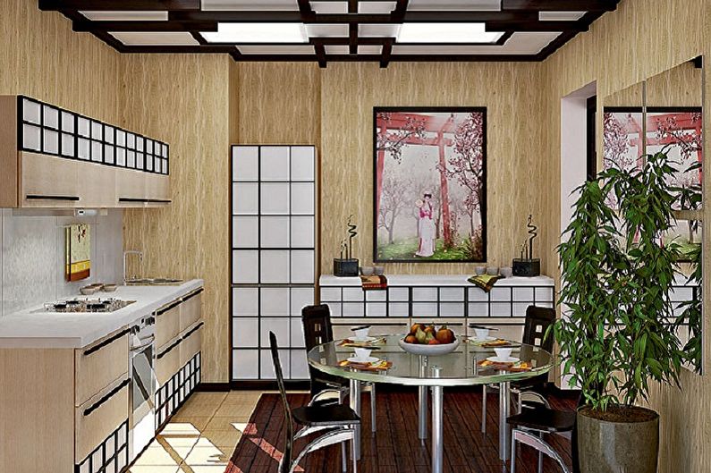 Design de cozinha em estilo japonês - recursos