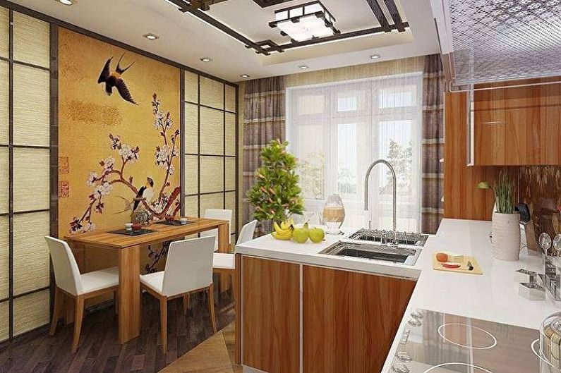 Japanese Style Kitchen Design - Wall Decoration