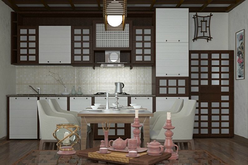 Japanese-Style Kitchen Design - Lighting and Decor