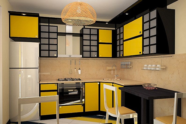 Japanese Style Small Kitchen - Interior Design