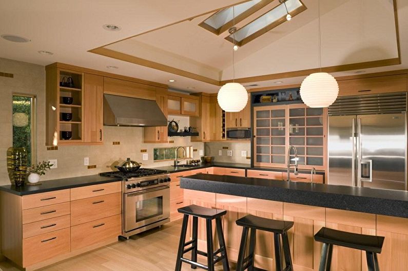 Japanese-style kitchen interior design - photo