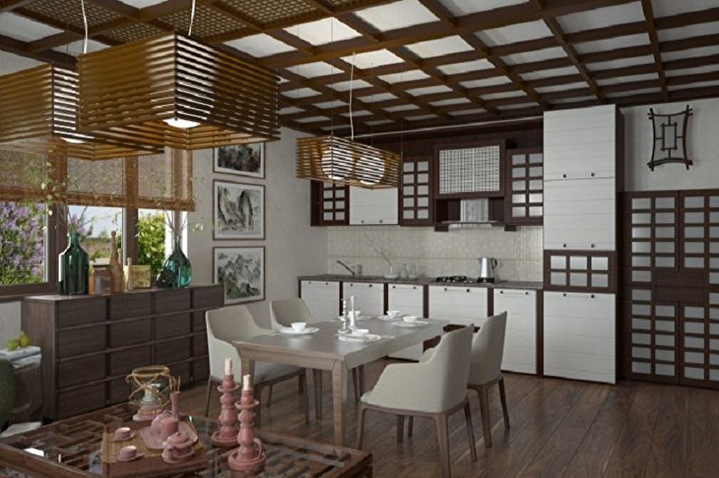 Japanese-style kitchen interior design - photo