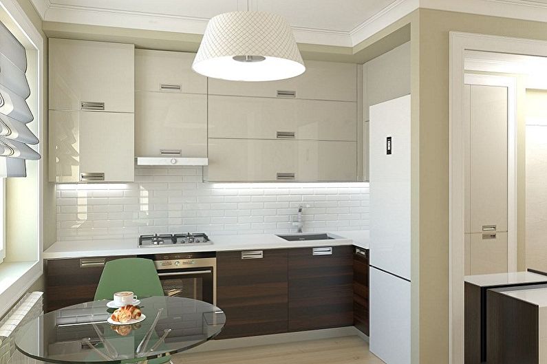 Small kitchen in the style of minimalism - Interior Design