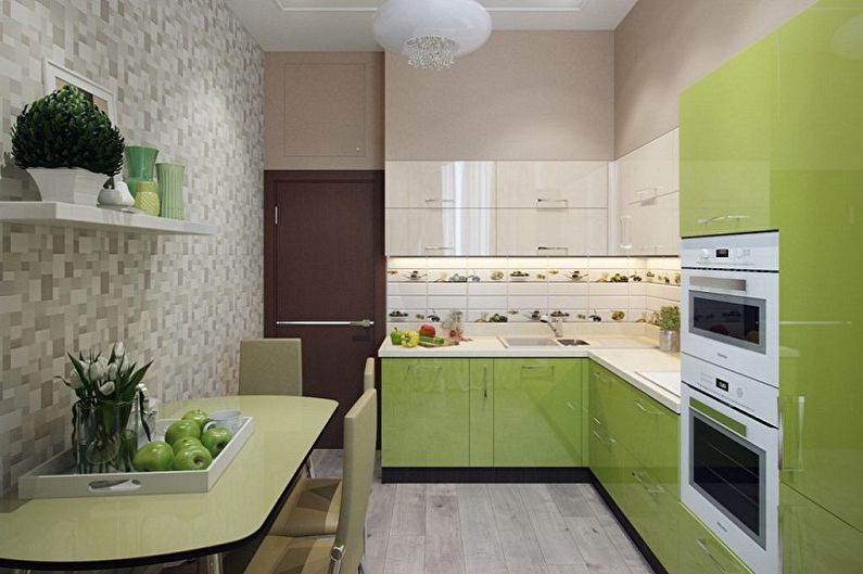 Interior design of a small kitchen - photo