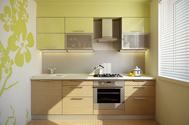 Interior design of a small kitchen - photo