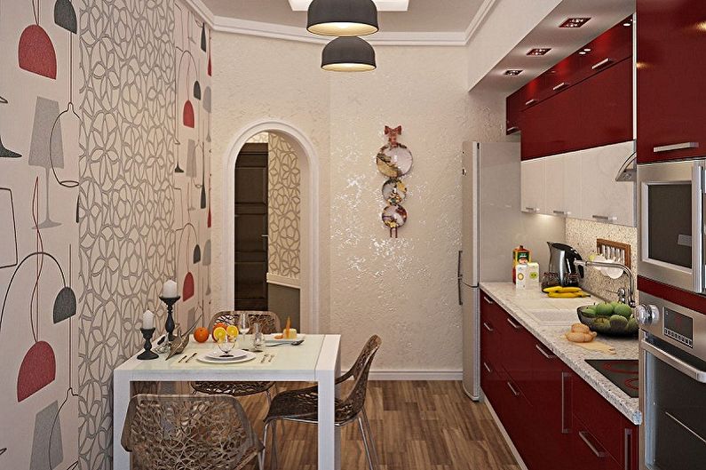 Interior design of a small kitchen - photo