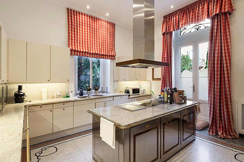 Kitchen Design in Provence Style - Lighting and Decor