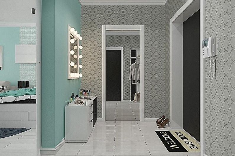 Small Hallway Design - Φωτισμός και διακόσμηση